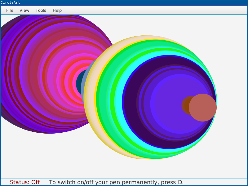 Screenshot of CircleArt